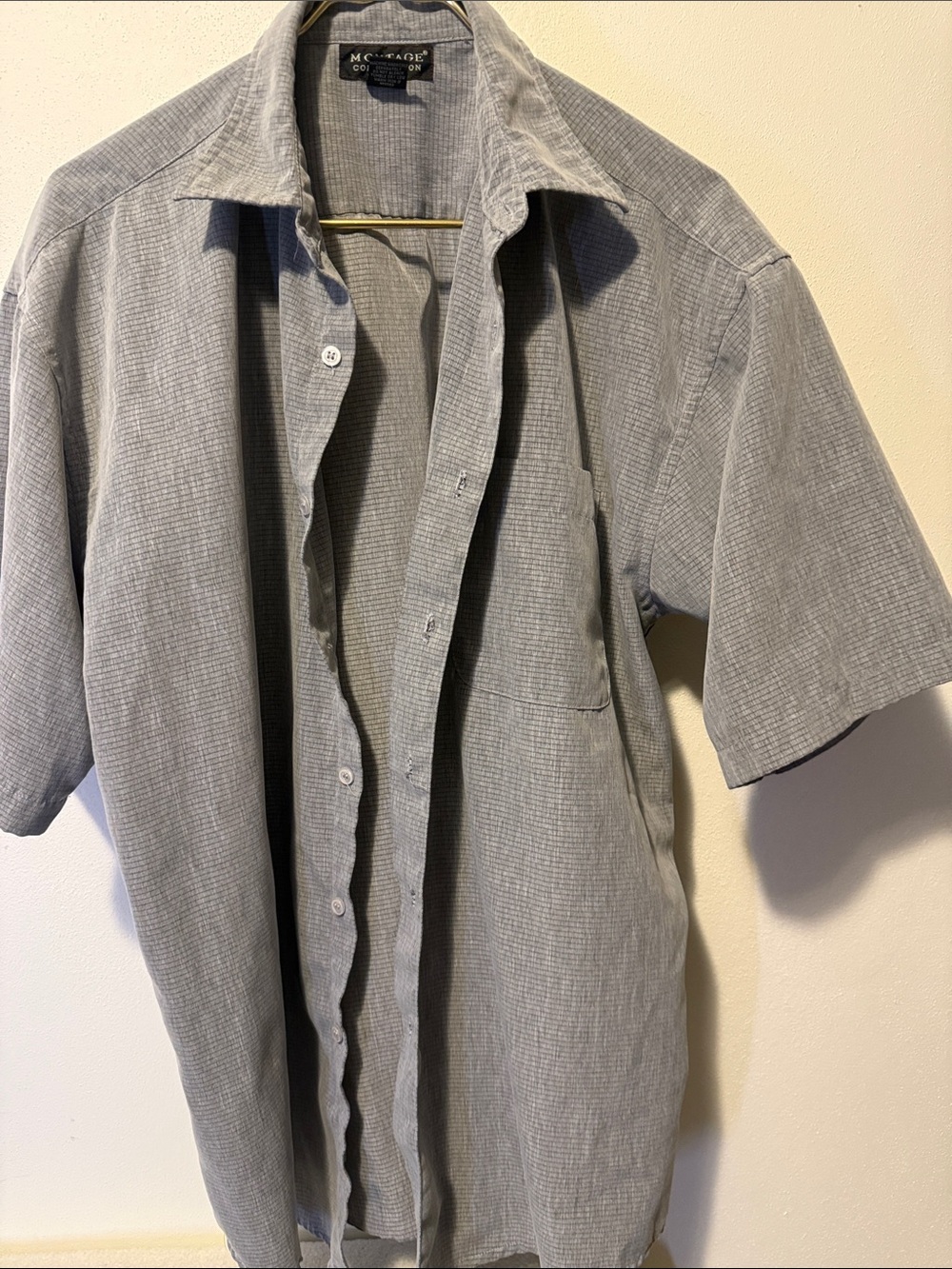 Montage collection Light Gray Short-Sleeve Button-Down Shirt
